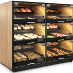 Bakery self-serve Counter-top display accommodating up to 18 SKUs