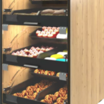 BAKERY self-serve COUNTER-TOP DISPLAY accommodating UP TO 9 SKUS