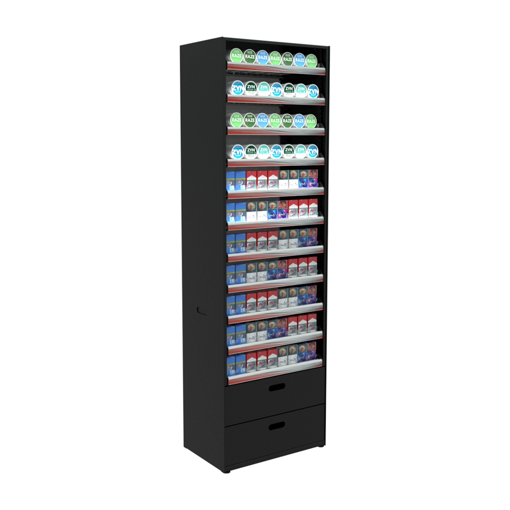BACKBAR tobacco and OTP display without header palram 4u