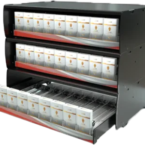 Set of 3 stackable units for FLEXRACK™ tobacco and OTP display system - accommodating up to 351 Tobacco packs (includes base unit)