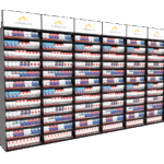 FLEXRACK™ Tobacco TOWER X6 set for up to 8,424 cigarette packs and OTP