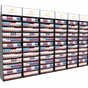 FLEXRACK™ Tobacco TOWER X6 set for up to 8,424 cigarette packs and OTP